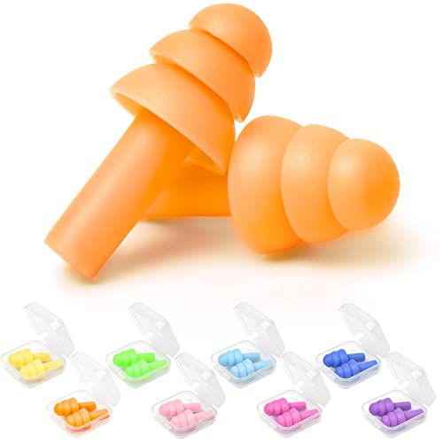 Earplugs for Sleeping Noise Cancelling, Reusable Ear Plugs– Super Soft, Silic...