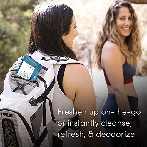 YUNI Beauty Large Body Wipes (Peppermint Citrus, 12 Ct) Showerless Wipes to C...