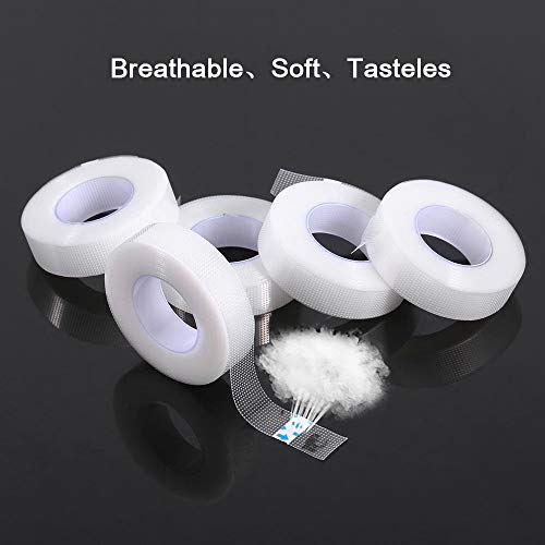 Yuniroom 5 Rolls Transparent Medical PE Tape Breathable False Eyelash Extensi...