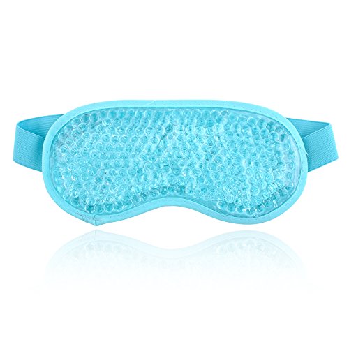 Sleeping Weighted Eye Mask for Woman Man Reusable Gel Beads Ice Pack with Sof...