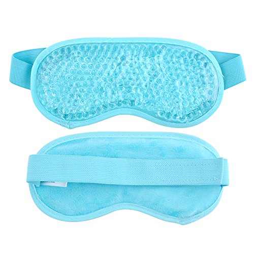 Sleeping Weighted Eye Mask for Woman Man Reusable Gel Beads Ice Pack with Sof...