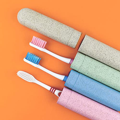 4 Packs Portable Travel Toothbrush Case Breathable Travel Toothbrush Holders ...