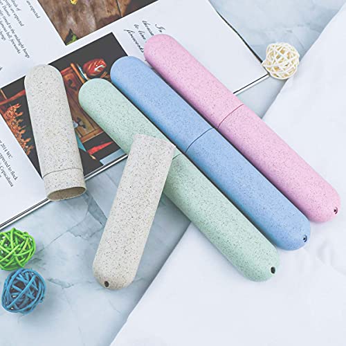4 Packs Portable Travel Toothbrush Case Breathable Travel Toothbrush Holders ...