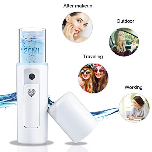 Nano Facial Mister Moisturizing Atomization Humidifier Cool Mist Facial Steam...
