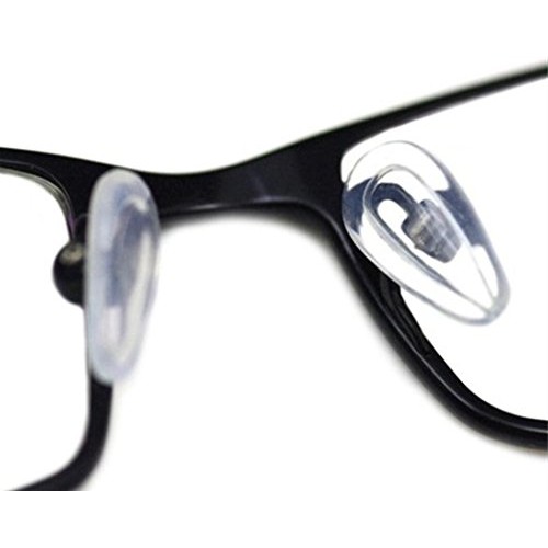 10Pairs/20pcs Air Chamber Silicone Nose Pads Screw-in Push-in for Eyeglasses ...