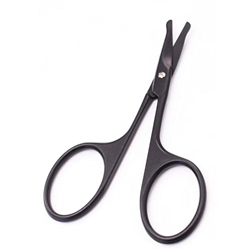 Yutoner Eyebrow and Nose Hair Safety Curved Scissors, 3.7 Inch Stainless Stee...