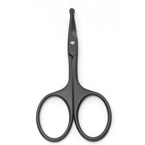 Yutoner Eyebrow and Nose Hair Safety Curved Scissors, 3.7 Inch Stainless Stee...
