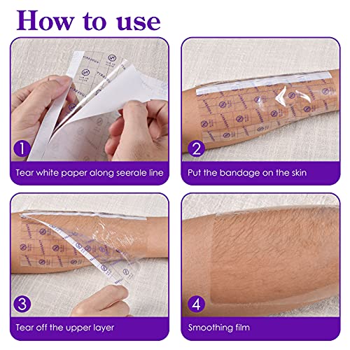 Tattoo Aftercare Bandage 10 in x 10 Yard Waterproof Transparent Film Second S...