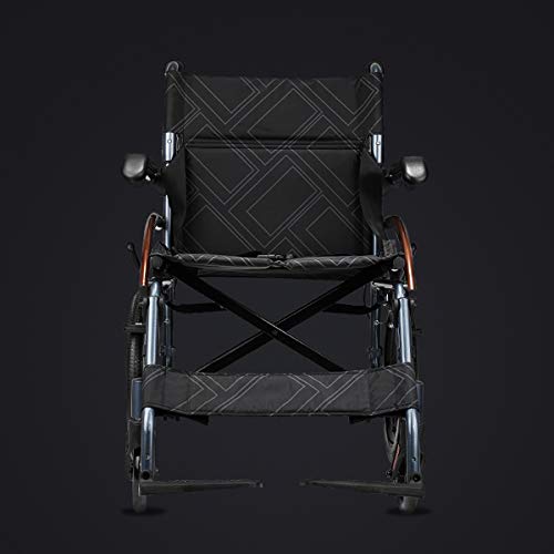 Magnesium Alloy Wheelchair 22lbs Lightweight Portable Travelling Transport Ch...