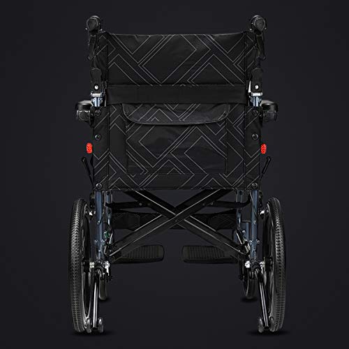 Magnesium Alloy Wheelchair 22lbs Lightweight Portable Travelling Transport Ch...