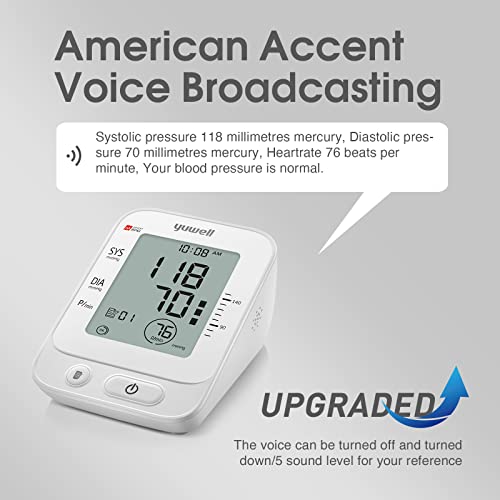 yuwell Blood Pressure Monitor, Extra Large Upper Arm Cuff, Digital BP Machine...