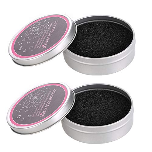 Yuyeran 2Pcs/Set Makeup Brushes Cleaner Sponge Dry Brushes Cleaner Eye Shadow...