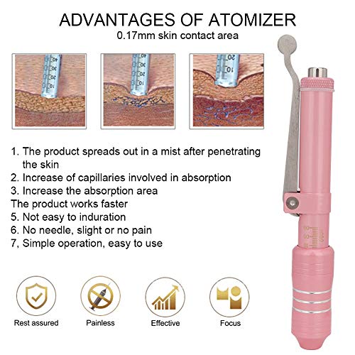 Hyaluron Pen Kit, Hyaluronic Acid Syringe Pen Beauty Atomizer Needle Free Pen...