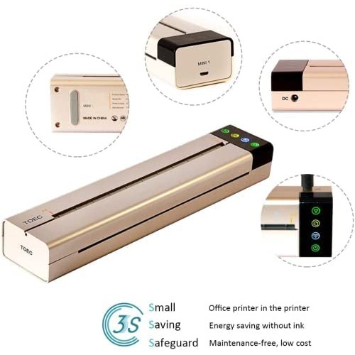 Tattoo Transfer Machine, Portable Office Mini Thermal Copier Tattoo Stencil T...