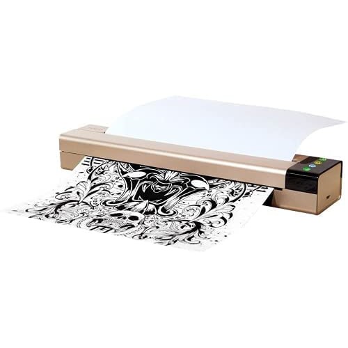 Tattoo Transfer Machine, Portable Office Mini Thermal Copier Tattoo Stencil T...