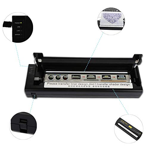 Tattoo Transfer Machine, Thermal Copier Tattoo Stencil Transfer Copier Printe...