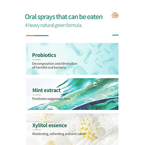 Breath Spray for Bad Breath Fresheners Mouth Spray Mint Oral Care Health Spra...