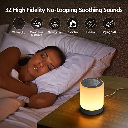 YYDSKIT White Noise Machine with Large Night Light, Sound Machine with 32 Soo...