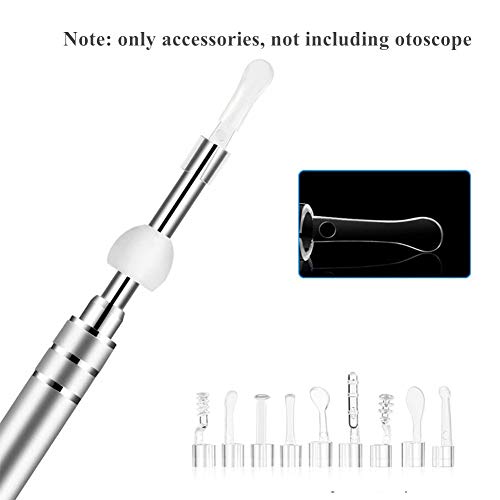 YYS SPY 9PCS Ear Wax Removal Tool Ear Spoon, Earpick Accessories for 3.9mm Ot...