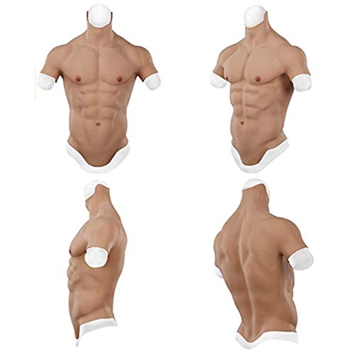 YYSDH Stage Performance Silicone Muscle Chest Realistic Male Chest Vest Abdom...