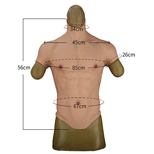 YYSDH Stage Performance Silicone Muscle Chest Realistic Male Chest Vest Abdom...