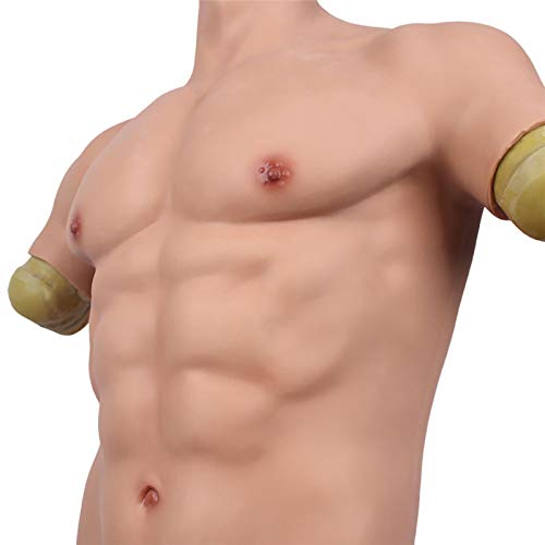 YYSDH Stage Performance Silicone Muscle Chest Realistic Male Chest Vest Abdom...