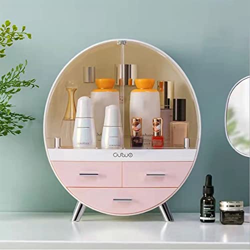 Cosmetic Display Cabinet With Brush Storage Box, Waterproof Cosmetic Storage ...