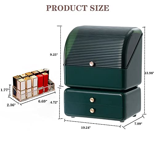 YZRYXHWL Makeup Organizer and Storage, Dustproof and Waterproof Makeup Storag...