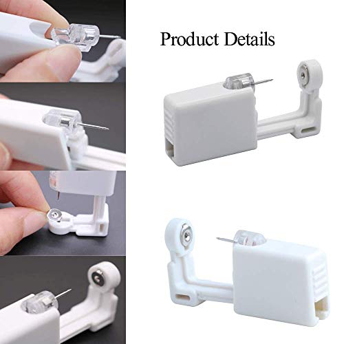 YZWDTGS Nose Piercing Gun 2 Pack Self Nose Piercing Kit Unit Safety Disposabl...