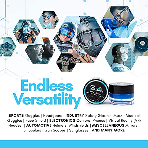 Anti Fog Paste for Eye & Sunglasses - 1 Pack, Anti Static Glass & Lens Cleani...