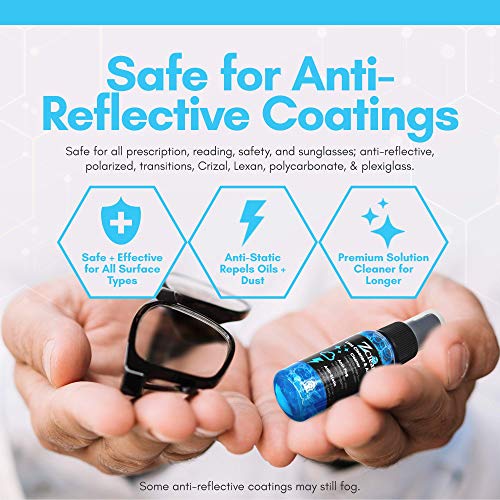 Anti Fog Spray for Eye & Sunglasses - Anti Static Glass & Lens Cleaner - Fog ...