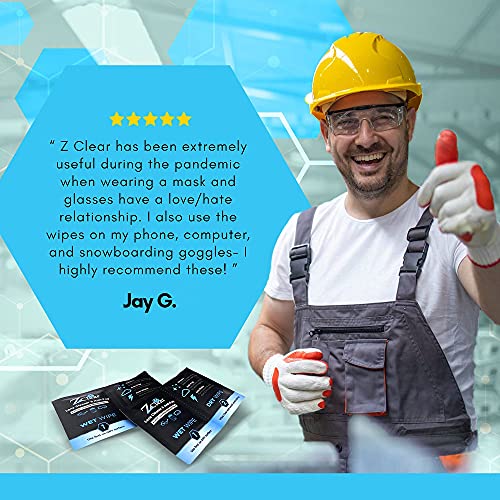 Anti Fog Wipes for Eye & Sunglasses - Easy to Use Wet & Dry Lens Cleaning Wip...