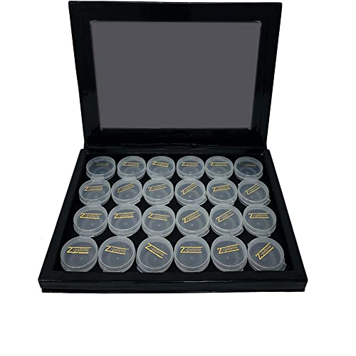 Z Palette Extra Large Deep Black Empty Magnetic Makeup Palette with Clear Window