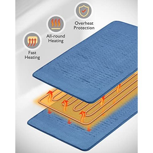 Heating Pad for Back Pain, Neck and Shoulders and Cramps, Large 12" x 24" Siz...