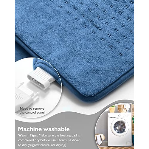 Heating Pad for Back Pain, Neck and Shoulders and Cramps, Large 12" x 24" Siz...