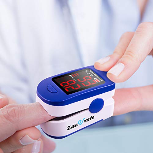 Zacurate 500BL Fingertip Pulse Oximeter Blood Oxygen Saturation Monitor with ...