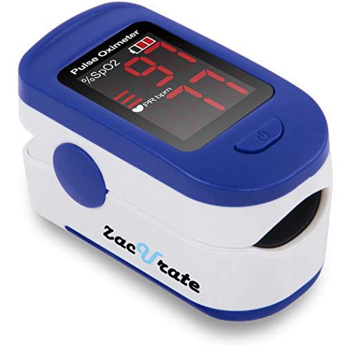 Zacurate 500BL Fingertip Pulse Oximeter Blood Oxygen Saturation Monitor with ...