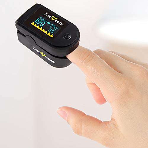 Zacurate 500C Elite Fingertip Pulse Oximeter Blood Oxygen Saturation Monitor ...