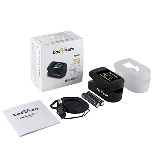 Zacurate 500C Elite Fingertip Pulse Oximeter Blood Oxygen Saturation Monitor ...