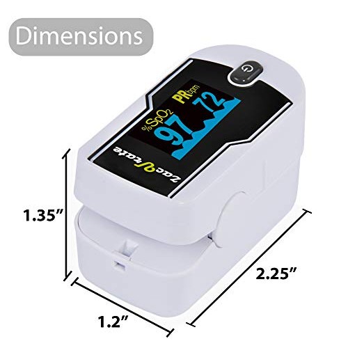 Zacurate 500E Premium Fingertip Pulse Oximeter Oximetry Blood Oxygen Saturati...