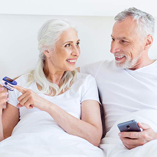 Zacurate Fingertip Pulse Oximeter Blood Oxygen Saturation Monitor with Batter...