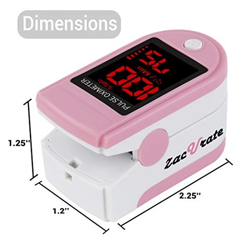Zacurate Pro Series 500DL Fingertip Pulse Oximeter and Blood Oxygen Saturatio...