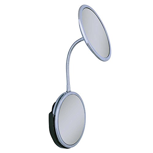 Zadro Triple Vision Gooseneck Vanity and Wall Mount Mirror, Chrome Finish