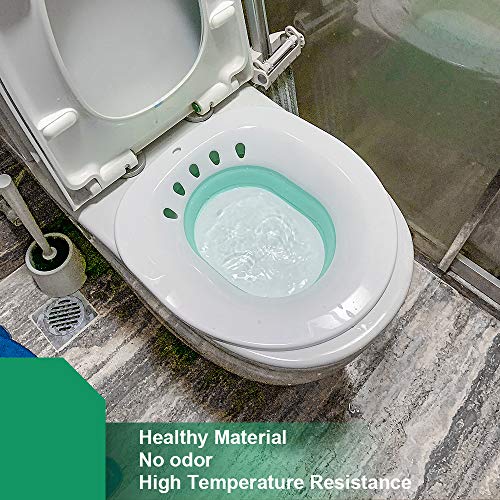 Zafina Sitz Bath for Toilet Seat, Foldable Postpartum Care Basin, Sitz Bath T...
