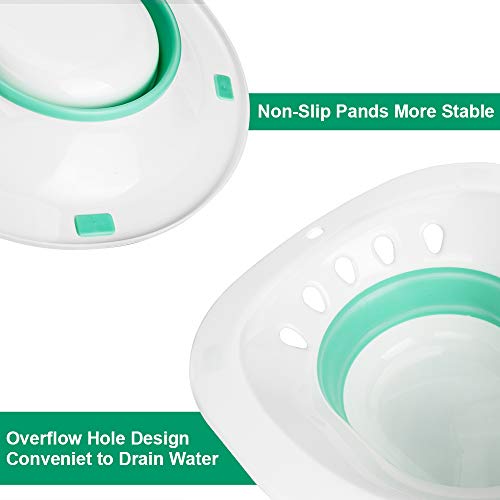 Zafina Sitz Bath for Toilet Seat, Foldable Postpartum Care Basin, Sitz Bath T...