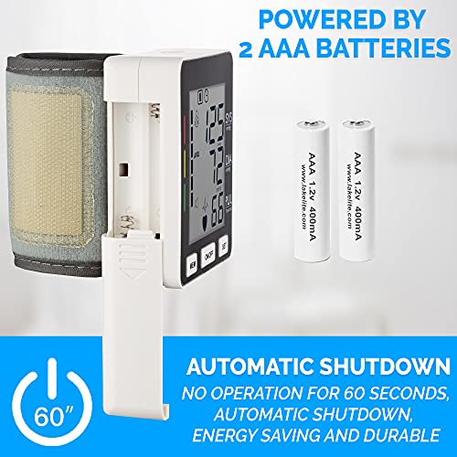 Blood Pressure Monitor, Accurate Automatic BP Monitor, Large LCD Display Scre...