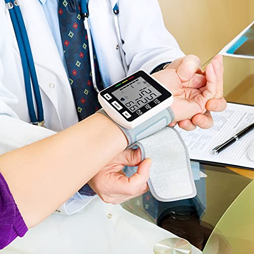 Blood Pressure Monitor, Accurate Automatic BP Monitor, Large LCD Display Scre...