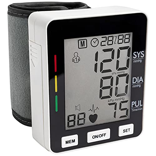 Blood Pressure Monitor, Accurate Automatic BP Monitor, Large LCD Display Scre...