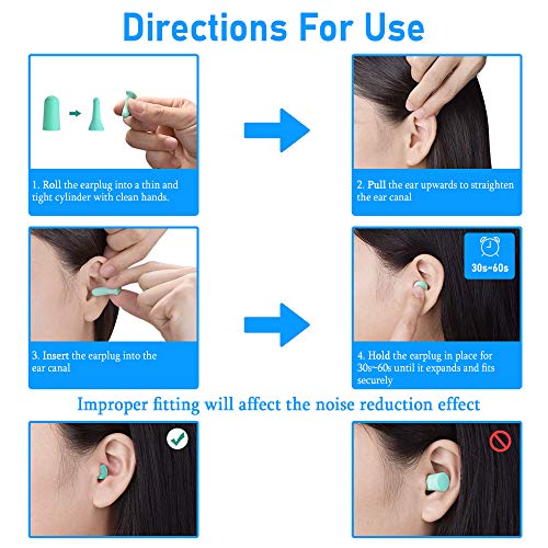 (100 Pair) Ear Plugs for Sleeping Noise Cancelling Ear Plugs for Noise Reduct...