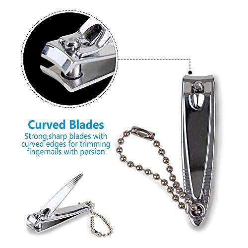 (6 Pack) Nail Clippers Set Stainless Steel Fingernail Clippers, Sharpest Nail...